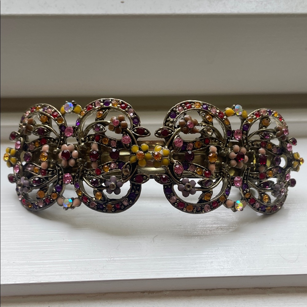 Vintage Colorful Beaded Hair Clip
